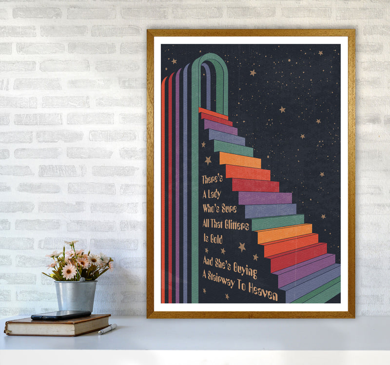 Stairway To Heaven A1 Gelato Art Print by Inktally A1 Print Only