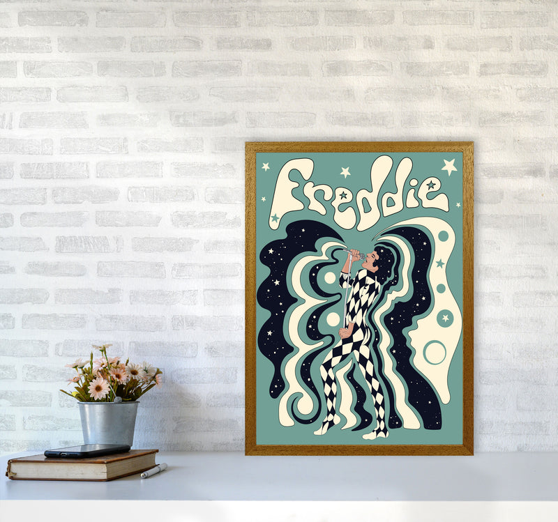 Freddie Blue-01 Art Print by Inktally A2 Print Only