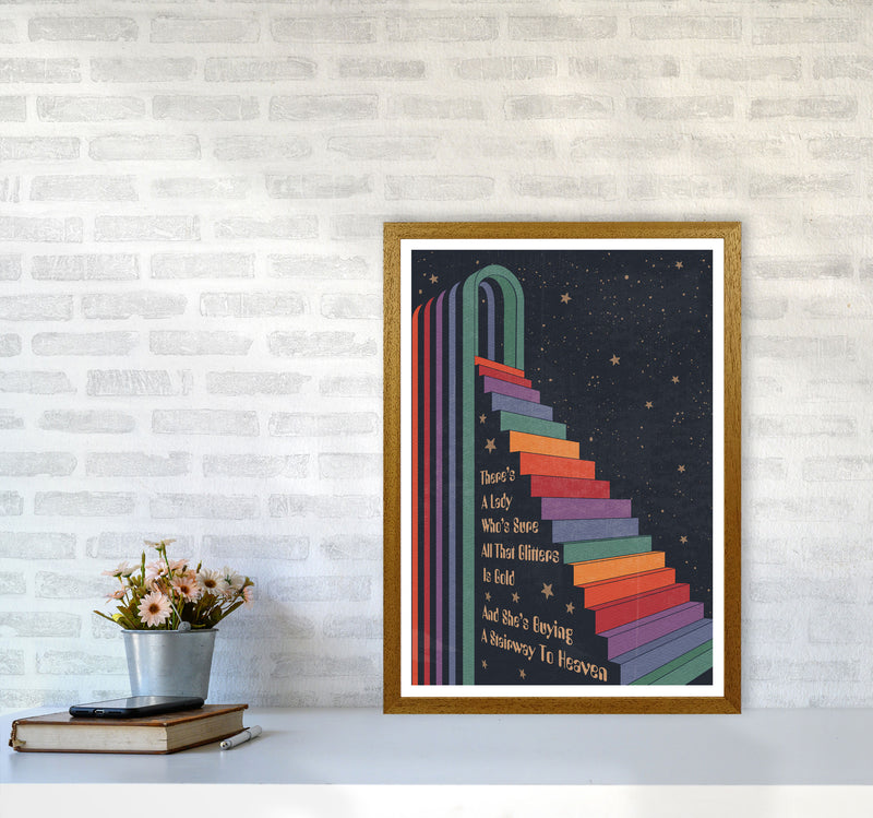 Stairway To Heaven A1 Gelato Art Print by Inktally A2 Print Only