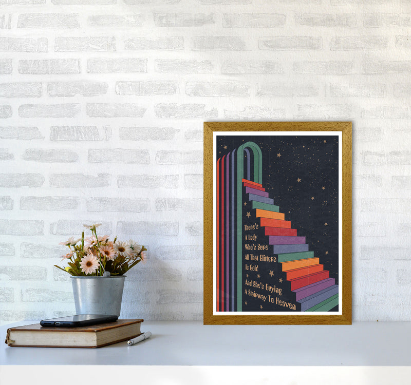 Stairway To Heaven A1 Gelato Art Print by Inktally A3 Print Only