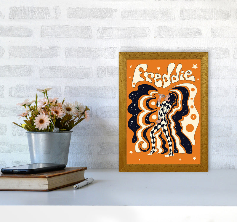 Freddie Orange-01 Art Print by Inktally A4 Print Only