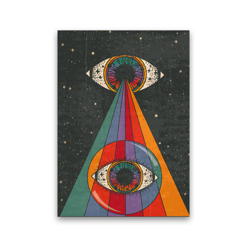 Mystic Eye Psychedelic Illustration Art Print by Inktally Print Only