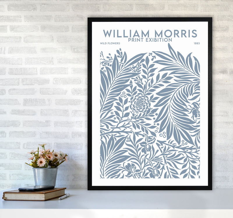 William Morris Print Exibition White Art Print by Jason Stanley A1 White Frame