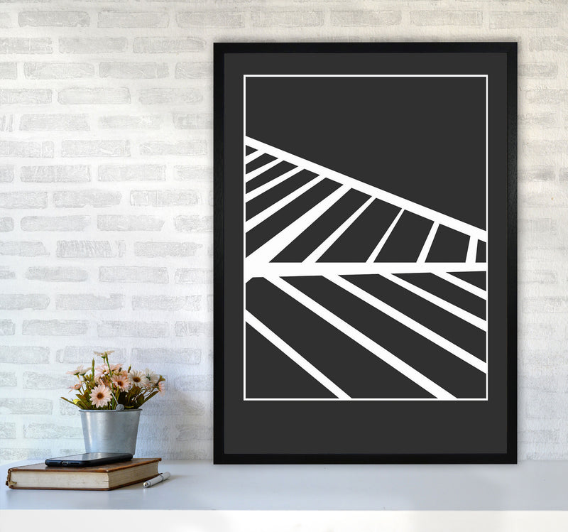 Minimal Geometric Series - 25 Art Print by Jason Stanley A1 White Frame