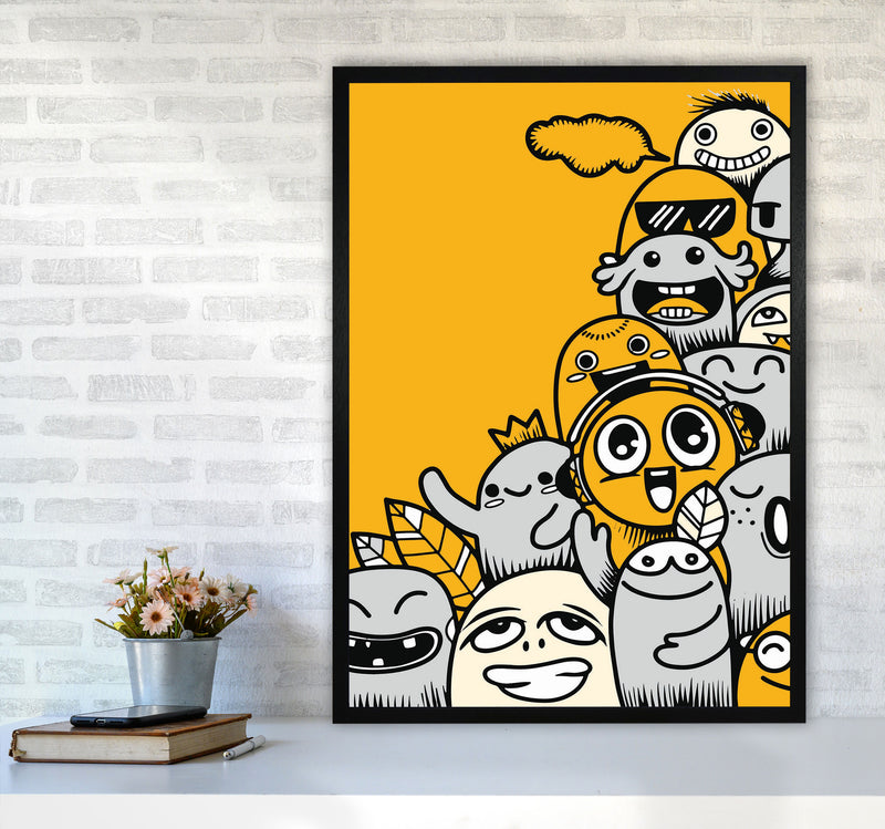 Happiness Comes In Many Forms Art Print by Jason Stanley A1 White Frame