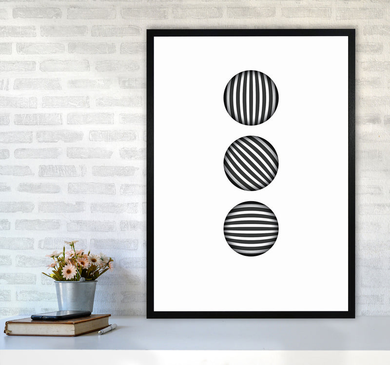 Minimal Geometric Series - 49 Art Print by Jason Stanley A1 White Frame