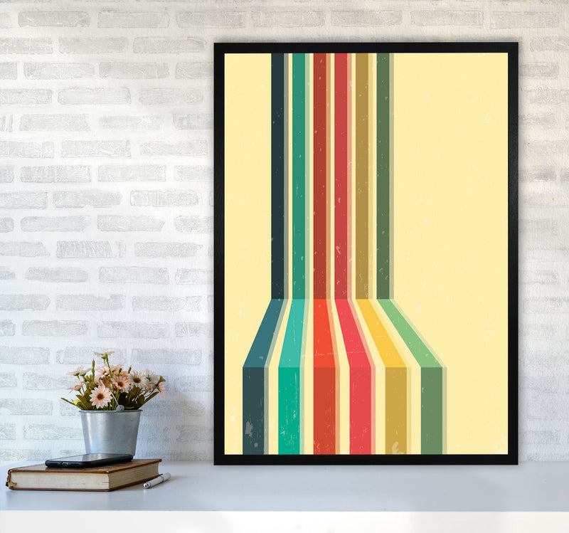 Minimal Geometric Series - 50 Art Print by Jason Stanley A1 White Frame