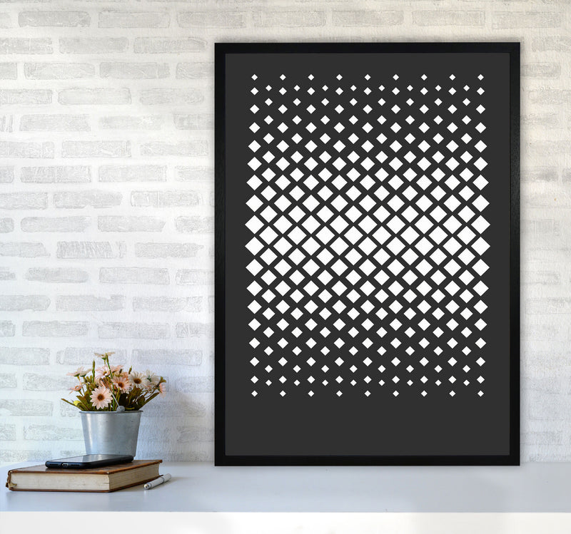 Minimal Geometric Series - 35 Art Print by Jason Stanley A1 White Frame