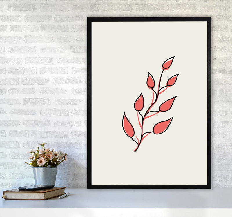 Abstract Tropical Leaves II Art Print by Jason Stanley A1 White Frame