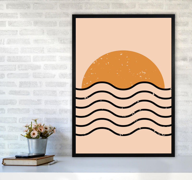 Everything Moves In Waves Art Print by Jason Stanley A1 White Frame
