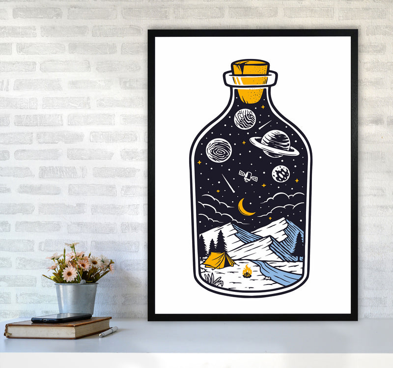 The Universe In A Bottle Art Print by Jason Stanley A1 White Frame