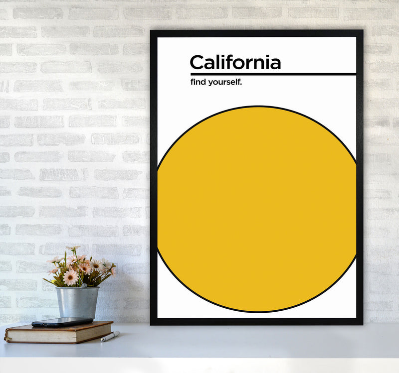 California Find Yourself Art Print by Jason Stanley A1 White Frame