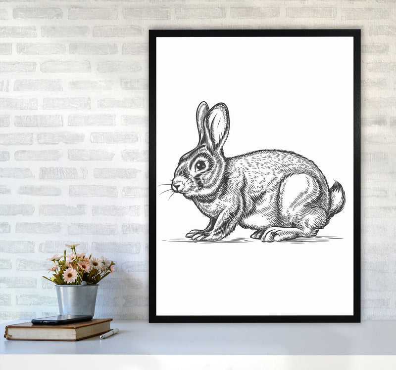 Watch Out For The Bunny Art Print by Jason Stanley A1 White Frame