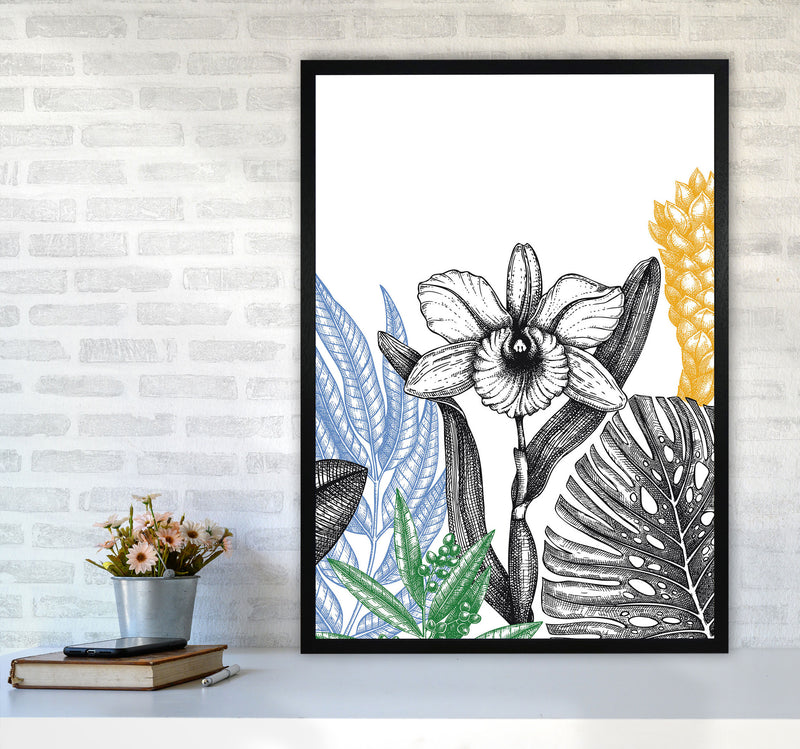 Minimalist Flower Vibes Art Print by Jason Stanley A1 White Frame