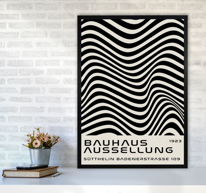 Bauhaus Black And White Art Print by Jason Stanley A1 White Frame