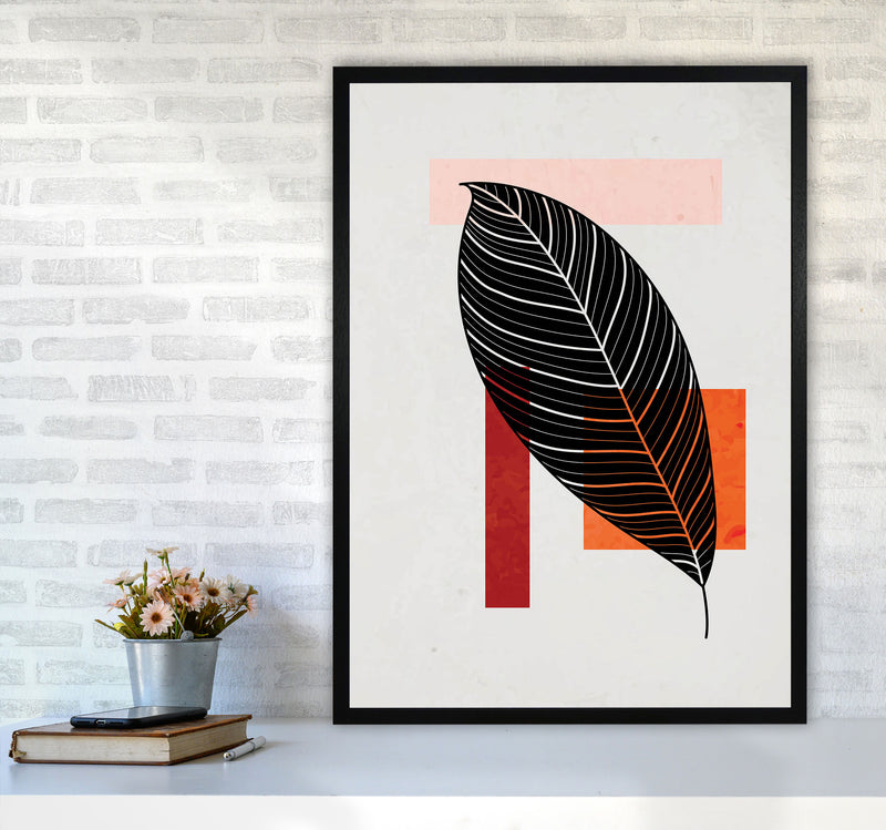 Abstract Leaf Vibe IIII Art Print by Jason Stanley A1 White Frame