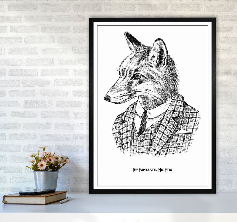 The Fantastic Mr. Fox Art Print by Jason Stanley A1 White Frame