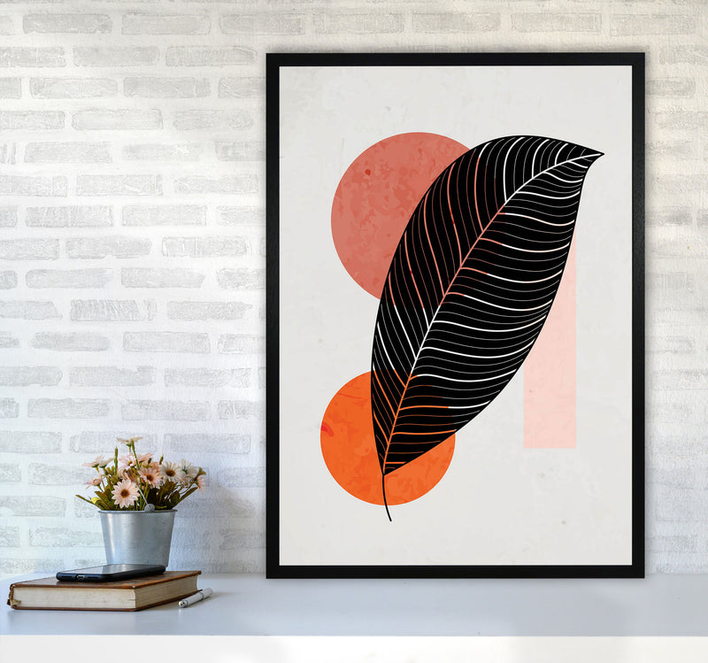 Abstract Leaf Vibe III Art Print by Jason Stanley A1 White Frame