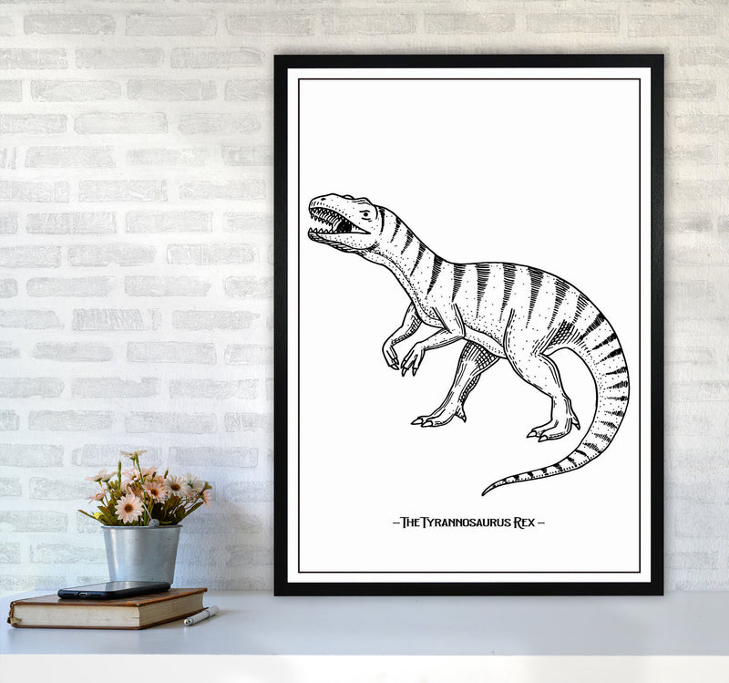 The Tyrannosaurus Rex Art Print by Jason Stanley A1 White Frame