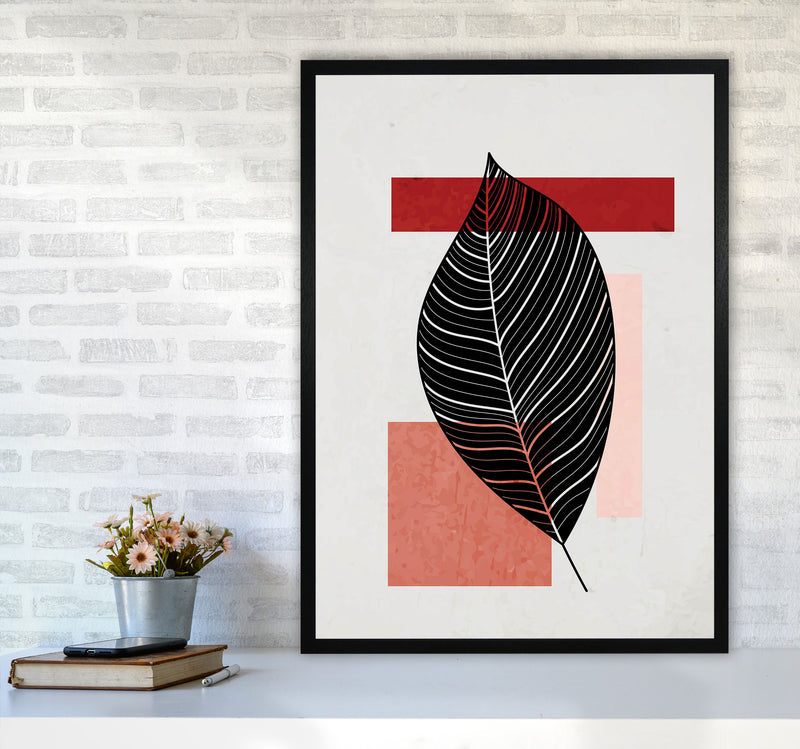 Abstract Leaf Vibe II Art Print by Jason Stanley A1 White Frame