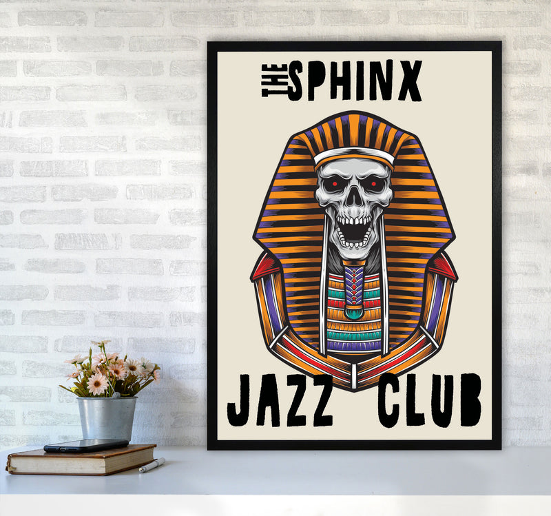The Sphinx Jazz Club Art Print by Jason Stanley A1 White Frame