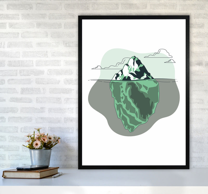 Iceberg Right Ahead Art Print by Jason Stanley A1 White Frame