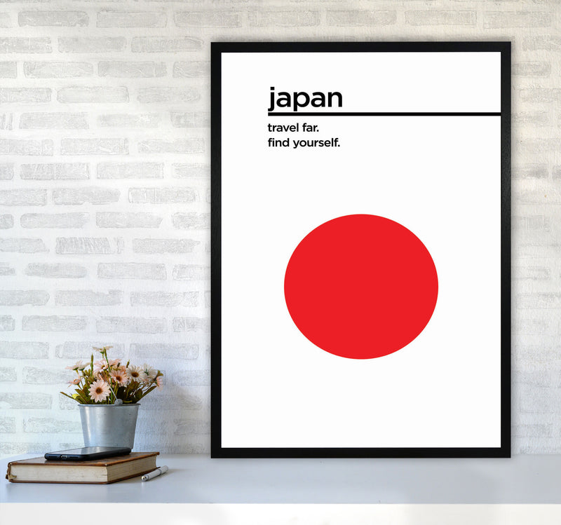 Japan Travel Poster Art Print by Jason Stanley A1 White Frame