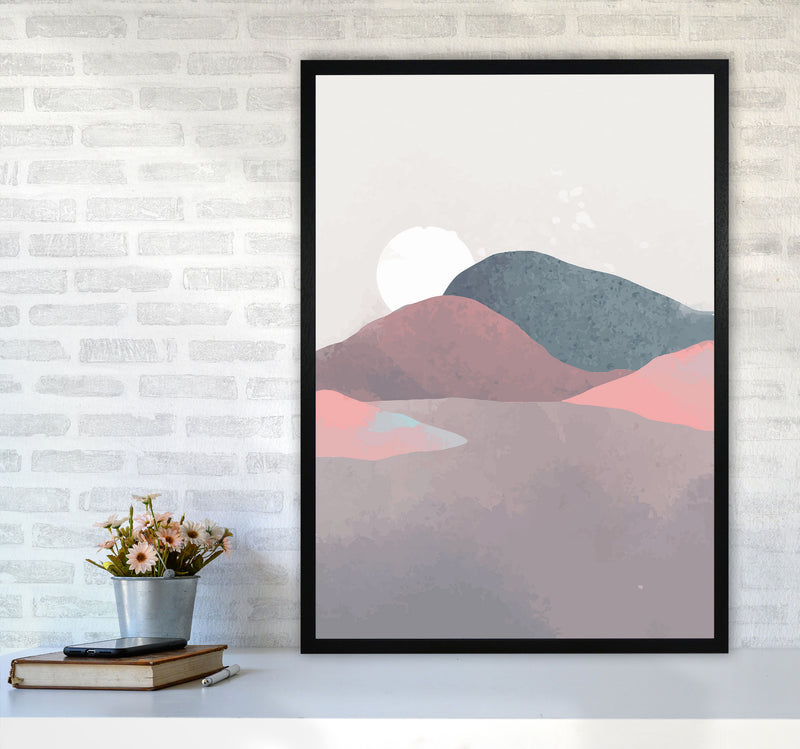 Minimal Landscape 3 Art Print by Jason Stanley A1 White Frame