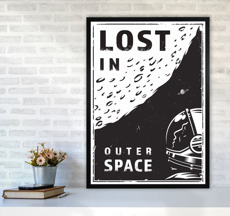 Lost In Outer Space Art Print by Jason Stanley A1 White Frame