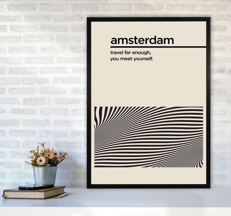 Amsterdam Travel II Art Print by Jason Stanley A1 White Frame