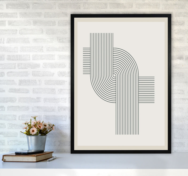 Modern Geometric 3 Art Print by Jason Stanley A1 White Frame