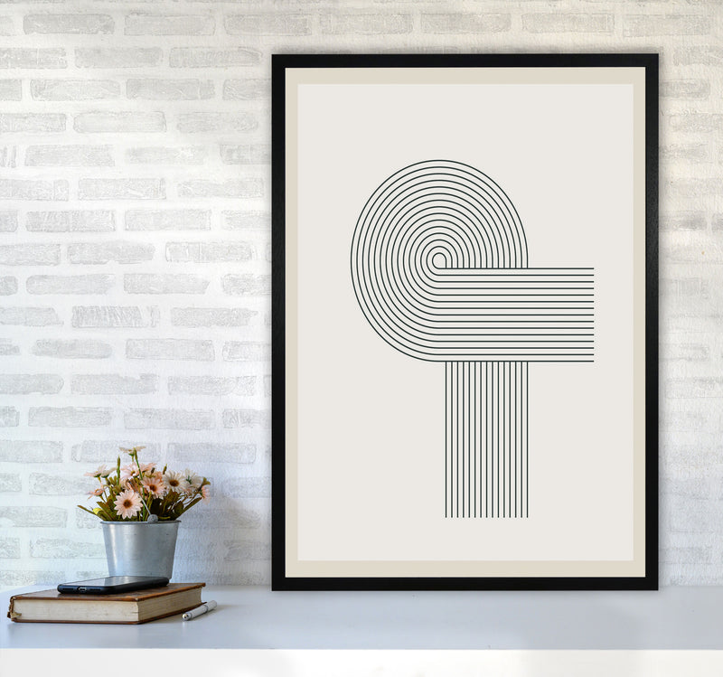 Modern Geometric 1 Art Print by Jason Stanley A1 White Frame