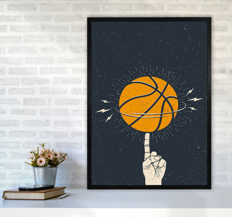 Basketball Is Fun Art Print by Jason Stanley A1 White Frame