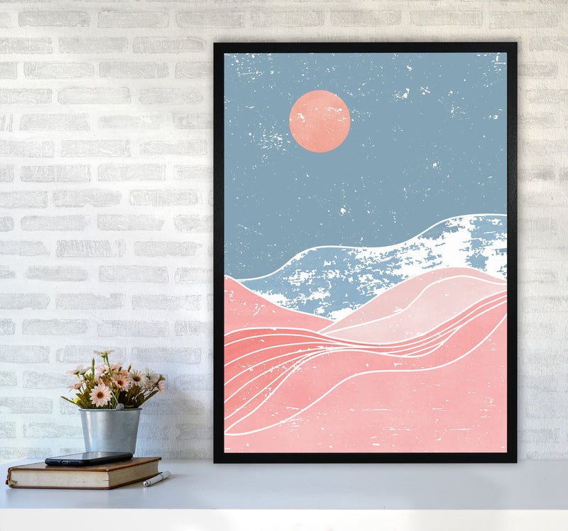 Washed Out Sunrise Art Print by Jason Stanley A1 White Frame