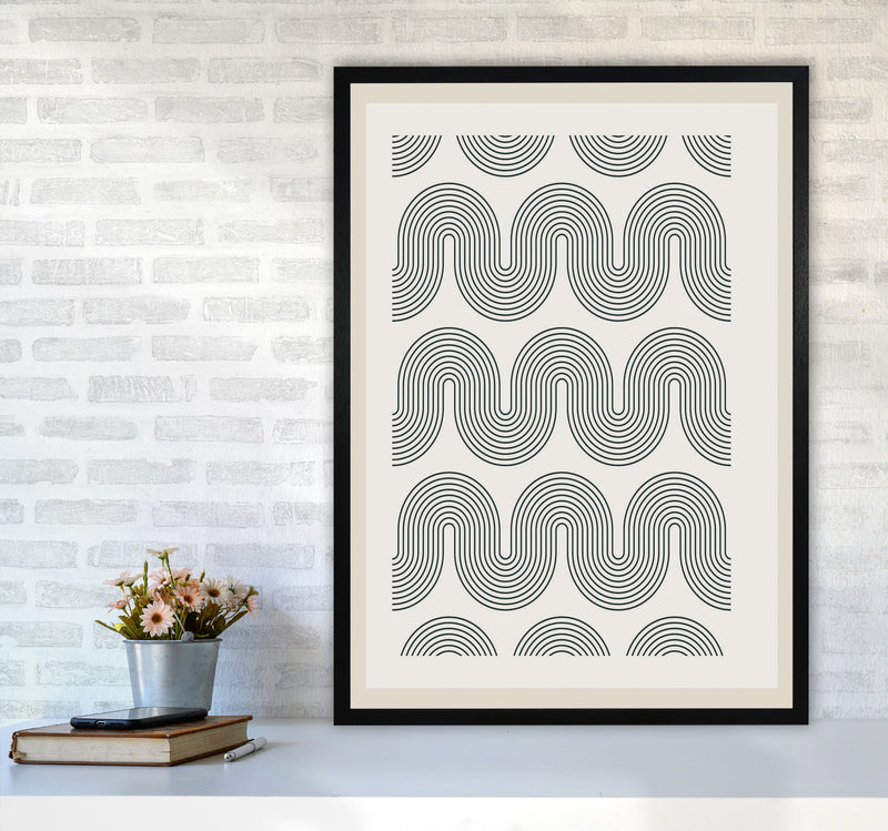 Modern Geometric 2 Art Print by Jason Stanley A1 White Frame