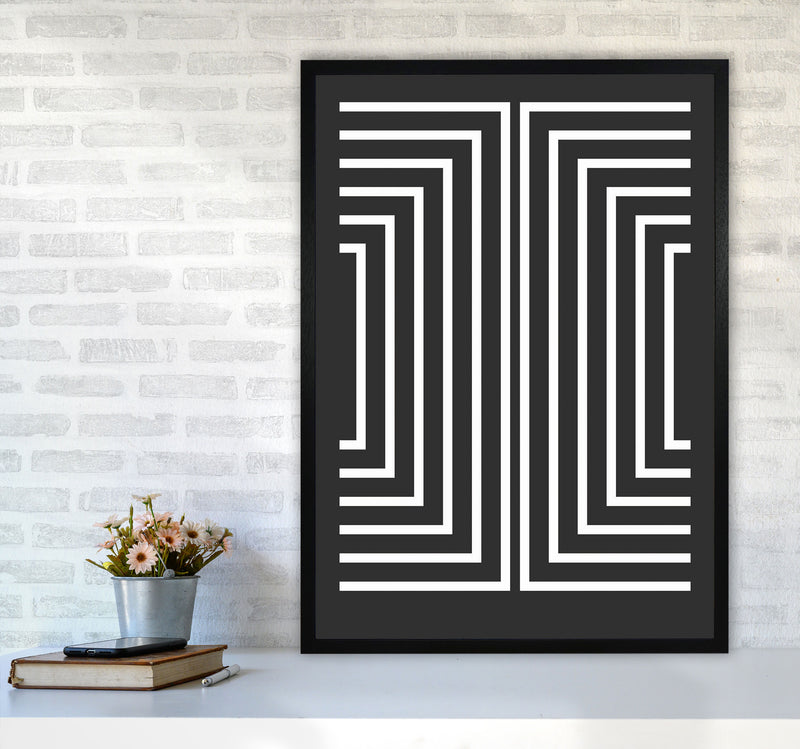 Pattern Series -4 Art Print by Jason Stanley A1 White Frame