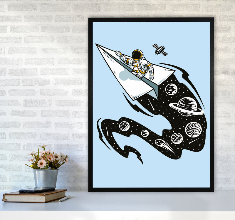 Flying Thru Space Art Print by Jason Stanley A1 White Frame