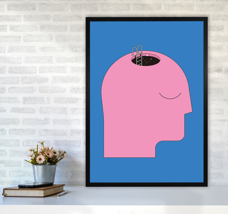 Keep An Open Mind Art Print by Jason Stanley A1 White Frame