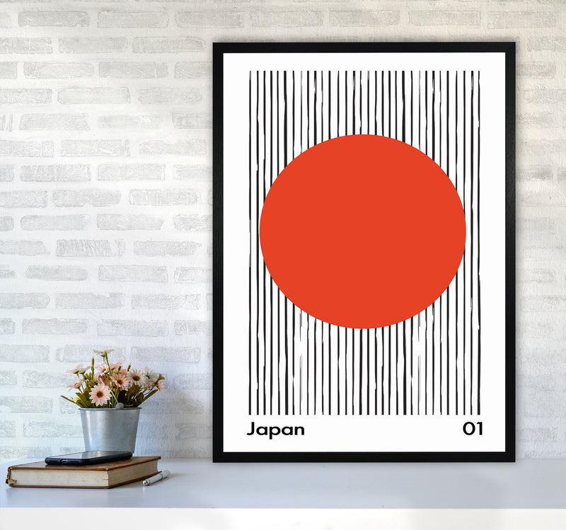 Japan Midcentury Art Print by Jason Stanley A1 White Frame