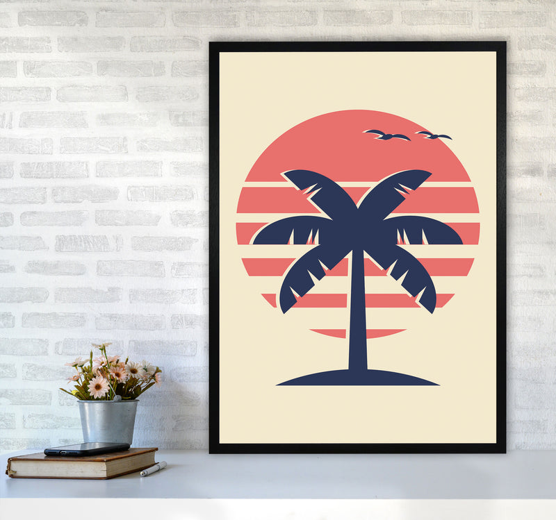 Palm Tree Vibes Art Print by Jason Stanley A1 White Frame