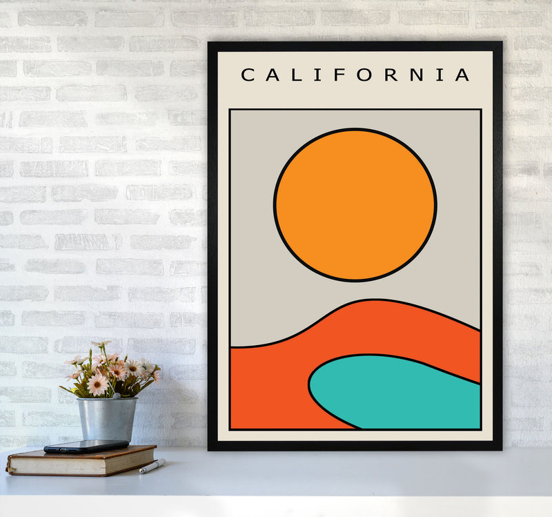 California Vibe Art Print by Jason Stanley A1 White Frame