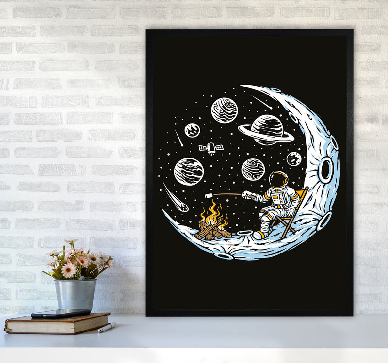 Moon Camp Vibes Art Print by Jason Stanley A1 White Frame