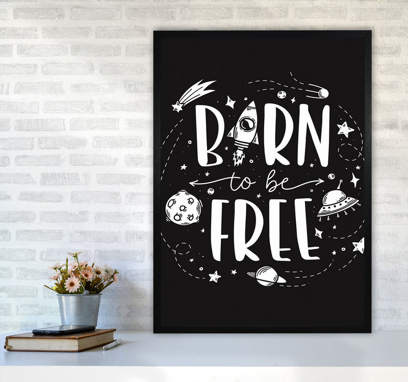 Born To Be Free Art Print by Jason Stanley A1 White Frame