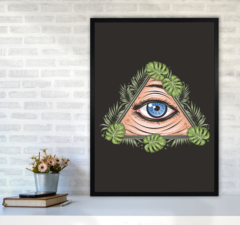 All Seeing Eye Art Print by Jason Stanley A1 White Frame