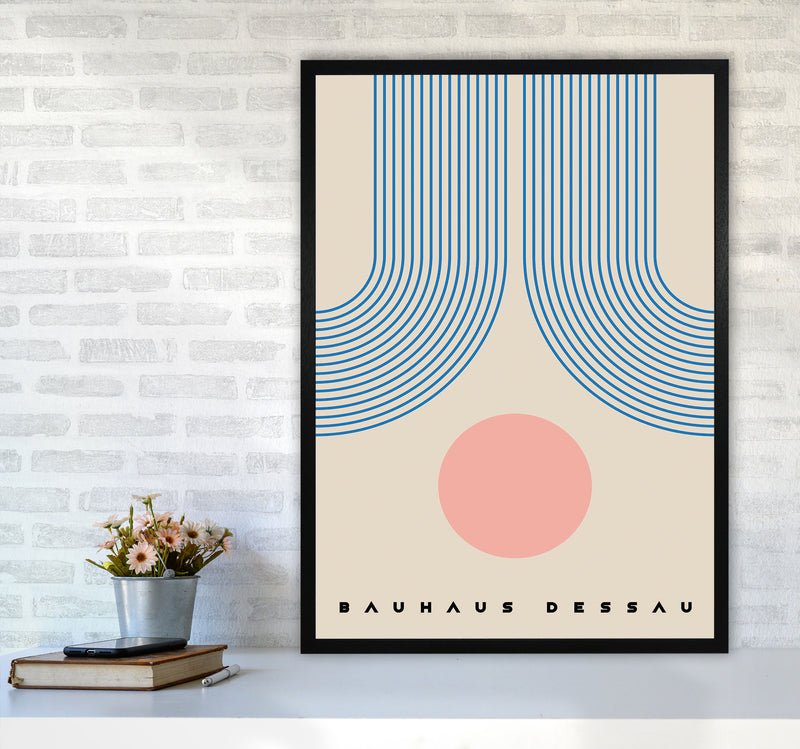 Bauhaus Design Art Print by Jason Stanley A1 White Frame