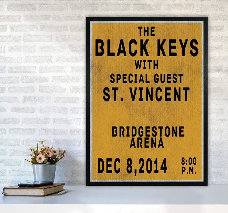 The Black Keys Art Print by Jason Stanley A1 White Frame