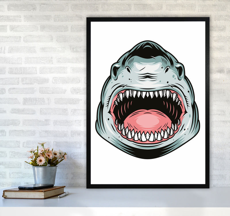 Sharkboy5000 Art Print by Jason Stanley A1 White Frame