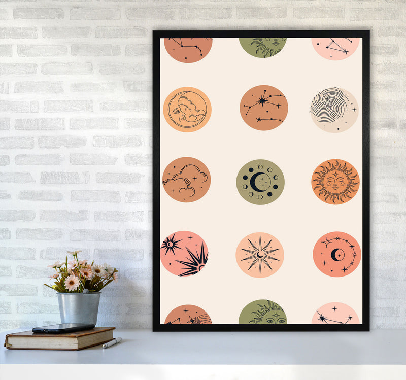 Sun And Moon Art Print by Jason Stanley A1 White Frame