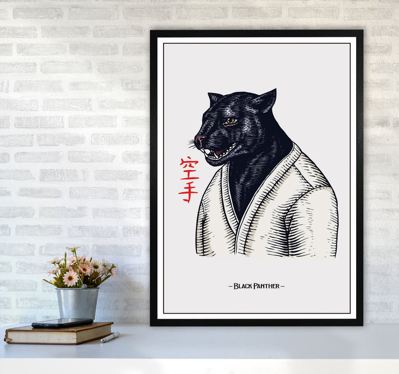 Black Panther Art Print by Jason Stanley A1 White Frame