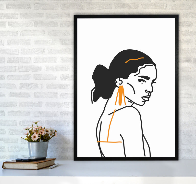 Strong Woman Art Print by Jason Stanley A1 White Frame